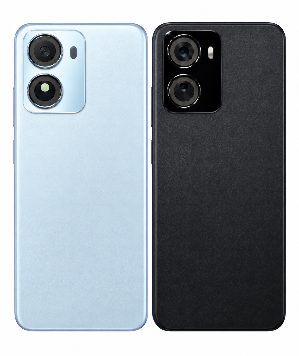 Compatible Replacement for Redmi 15A 5G Back Panel – Sky Blue & Black